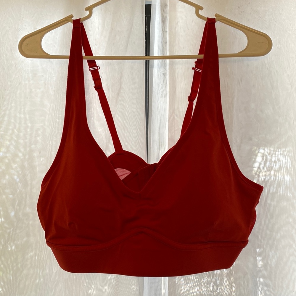 Red Fabletics Sports Bra
